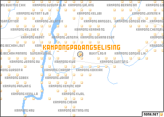 map of Kampong Padang Selising