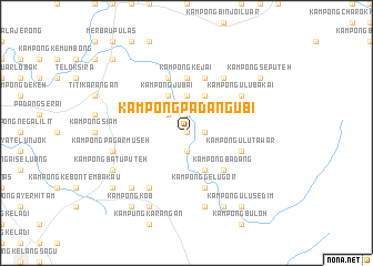 map of Kampong Padang Ubi
