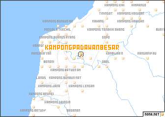 map of Kampong Padawan Besar