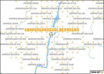 map of Kampong Pangkal Berangan