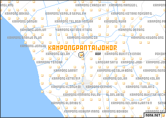 map of Kampong Pantai Johor