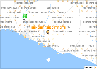 map of Kampong Parit Batu