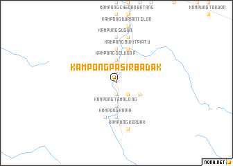 map of Kampong Pasir Badak