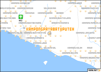 map of Kampong Paya Batu Puteh