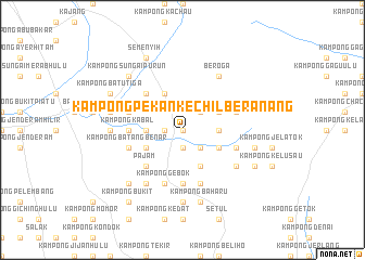 map of Kampong Pekan Kechil Beranang