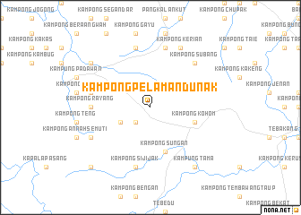 map of Kampong Pelaman Dunak