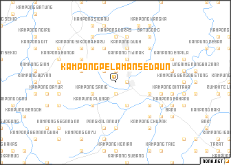 map of Kampong Pelaman Sedaun