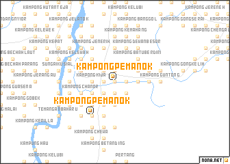 map of Kampong Pemanok