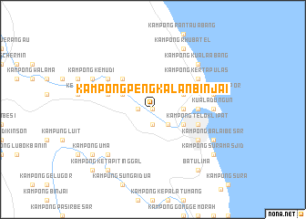 map of Kampong Pengkalan Binjai