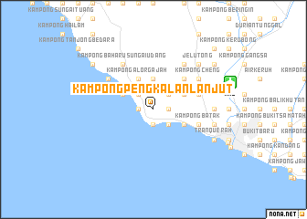 map of Kampong Pengkalan Lanjut