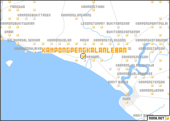 map of Kampong Pengkalan Leban