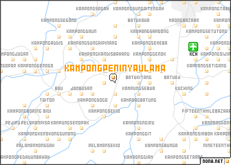 map of Kampong Peninyau Lama