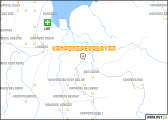 map of Kampong Peradayan