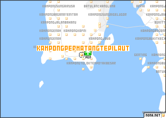 map of Kampong Permatang Tepi Laut