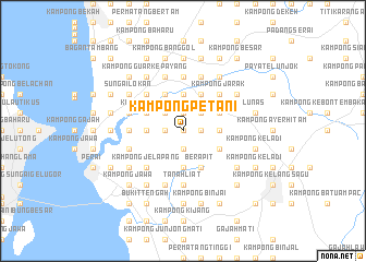 map of Kampong Petani