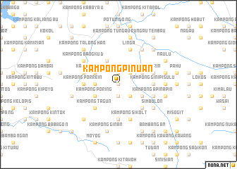 map of Kampong Pinuan