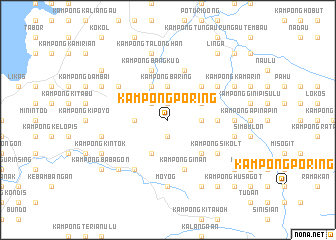 map of Kampong Poring