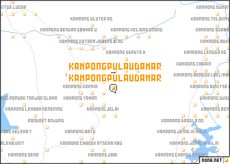 map of Kampong Pulau Damar