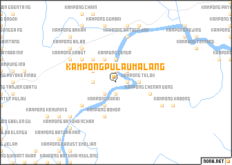 map of Kampong Pulau Malang