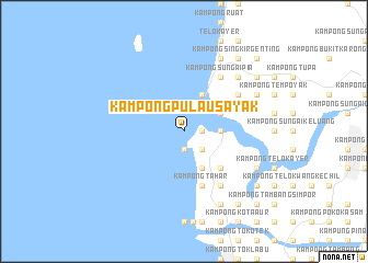 map of Kampong Pulau Sayak