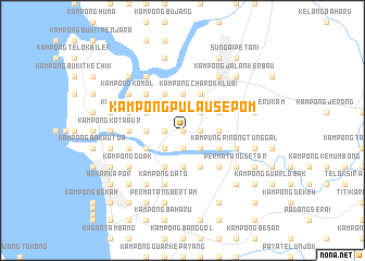 map of Kampong Pulau Sepom