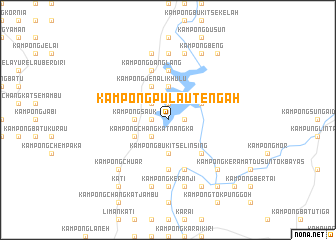 map of Kampong Pulau Tengah