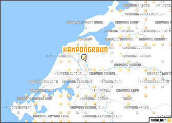 map of Kampong Raun