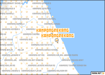 map of Kampong Rekang