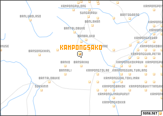 map of Kampong Sako