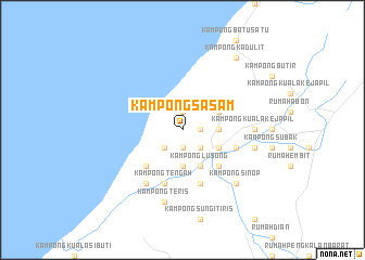 map of Kampong Sasam