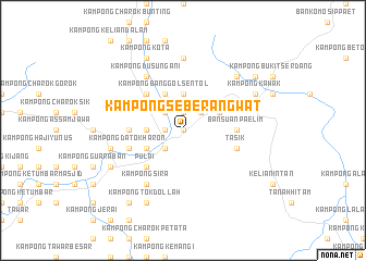 map of Kampong Seberang Wat