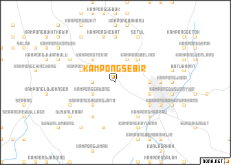 map of Kampong Sebir