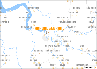 map of Kampong Sebrang