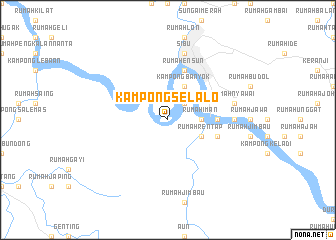 map of Kampong Selalo