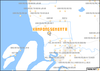 map of Kampong Sementa