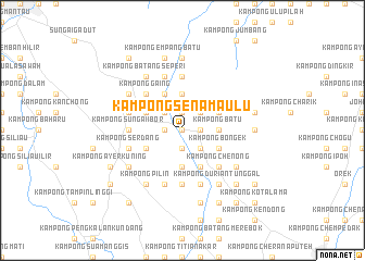 map of Kampong Senama Ulu