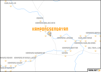 map of Kampong Sendayan