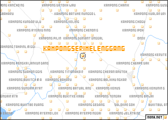 map of Kampong Seri Melenggang