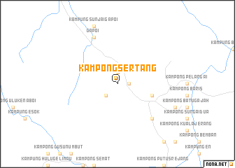 map of Kampong Sertang