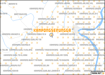 map of Kampong Serungga