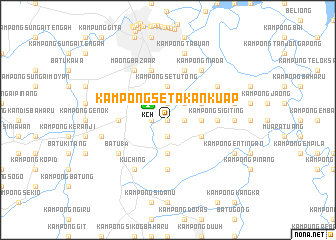 map of Kampong Setakan Kuap