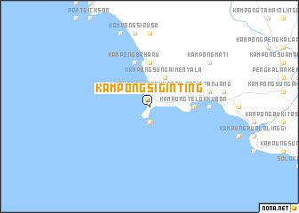 map of Kampong Si Ginting