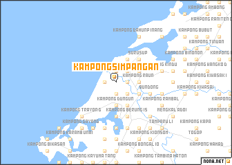 map of Kampong Simpangan