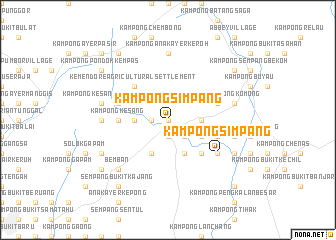 map of Kampong Simpang