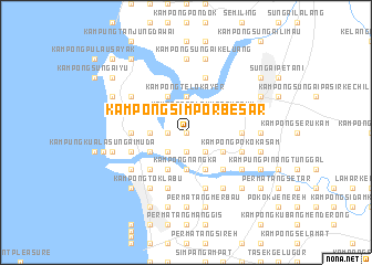 map of Kampong Simpor Besar
