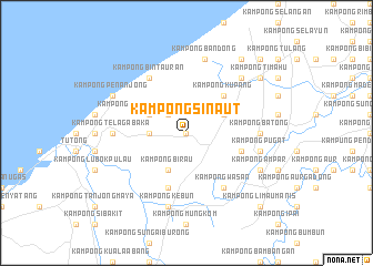 map of Kampong Sinaut