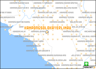 map of Kampong Solok Ayer Limau