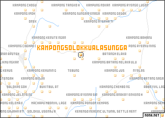 map of Kampong Solok Kuala Sungga