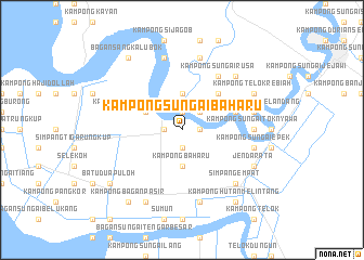 map of Kampong Sungai Baharu