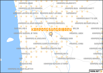 map of Kampong Sungai Baru